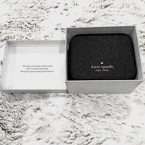 Kate Spade Sparkly Glitter Travel Jewelry Holder With Gift Box & Gift Bag NWT - Picture 5 of 11